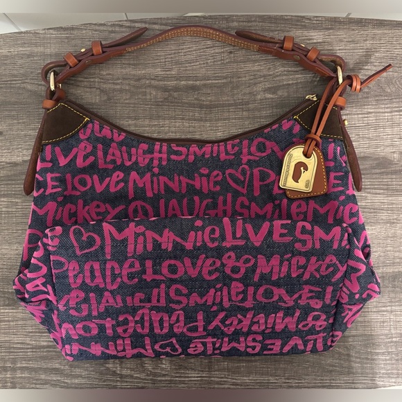 NWOT *RARE* Peace Love Mickey Dooney & Bourke Shoulder Bag - Picture 12 of 16